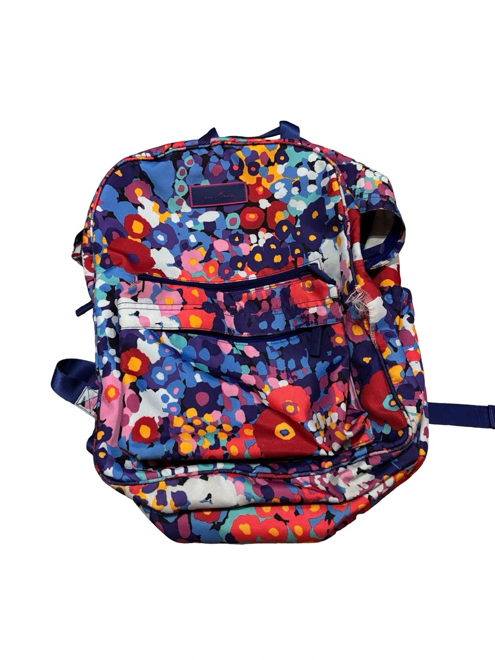 Vera Bradley LARGE Impressions FLORAL 
 BACKPACK- large poppy backpack
